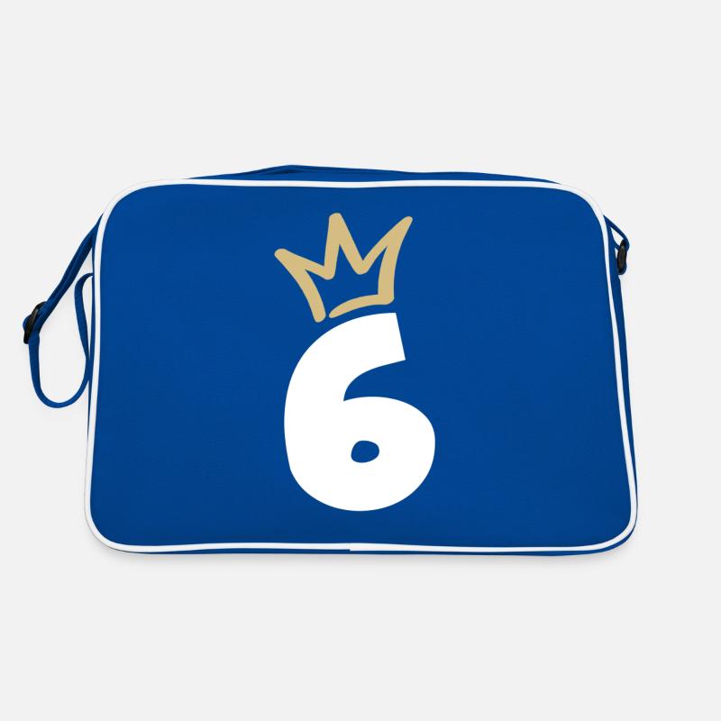 NUMMER SECHS 6 Krone Retro Tasche