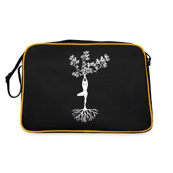 Yoga Arbre Asana Fitness - Sac Retro - noir/or - Dos