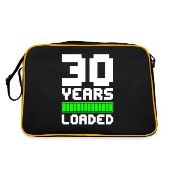 30 YEARS LOADED 30th birthday - Retro Bag - black/gold - Back