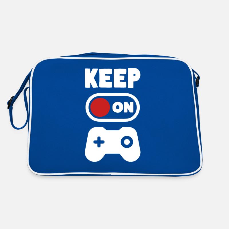 Gamer Keep on Gaming Videospiele Controller Retro Tasche