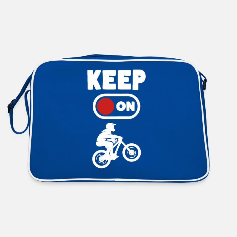 Ebike Keep on Biking Biker Bicycle E-Bike Sac Retro