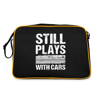 Still Plays With Cars Auto - Retro Tasche - Schwarz/Gold - Hinten