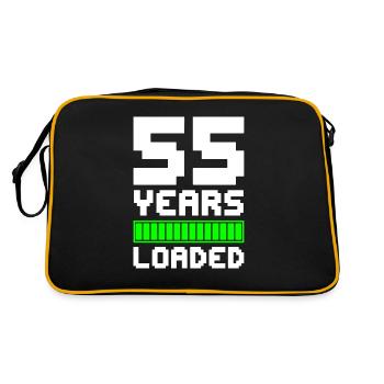 55 Years Loaded 55th Birthday - Retro Bag - black/gold - Back