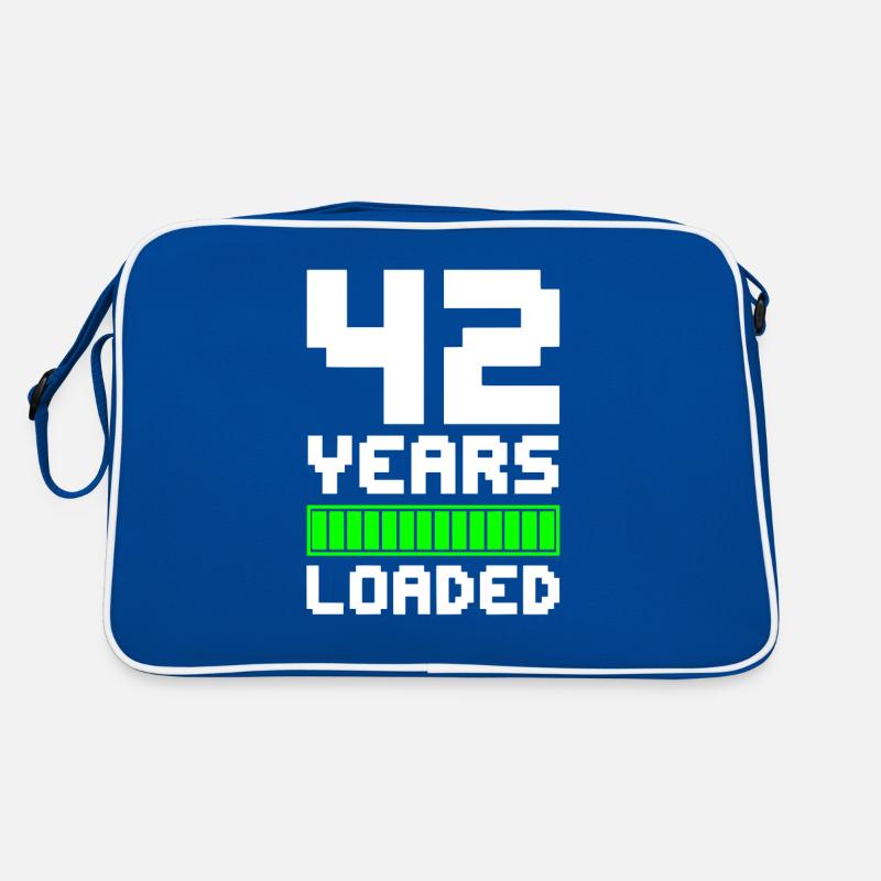 42 ans chargés 42e anniversaire Sac Retro