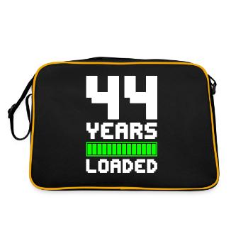 44 Years Loaded 44th Birthday - Retro Bag - black/gold - Back
