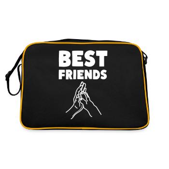 Meilleurs amis Chiens de compagnie - Sac Retro - noir/or - Dos