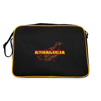 Jamon Spanische Küche Schweinefleisch Schinken - Retro Tasche - Schwarz/Gold - Hinten