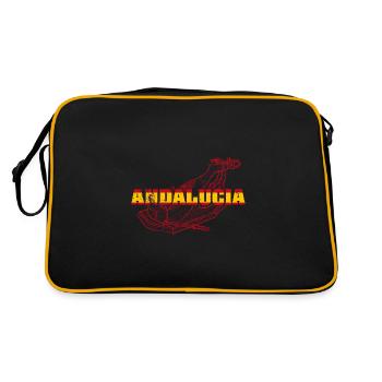 Jamon Spanische Küche Schweinefleisch Schinken - Retro Tasche - Schwarz/Gold - Hinten