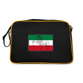 Iran Persan Fars Lion Sun Culture Faravahar - Sac Retro - noir/or - Dos
