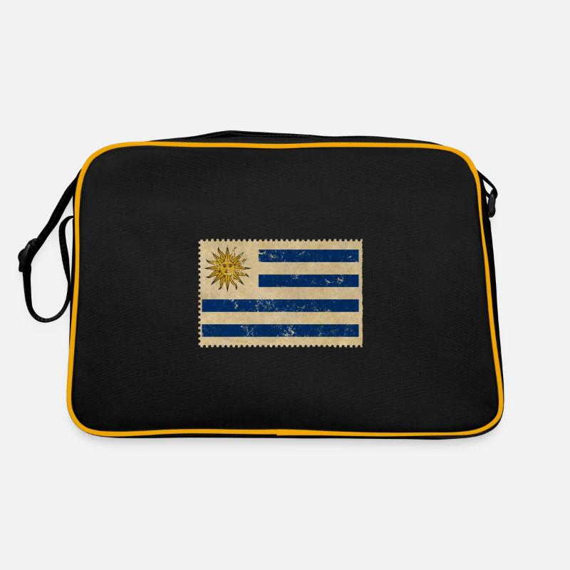 Uruguay - Retro Tasche - Schwarz/Gold