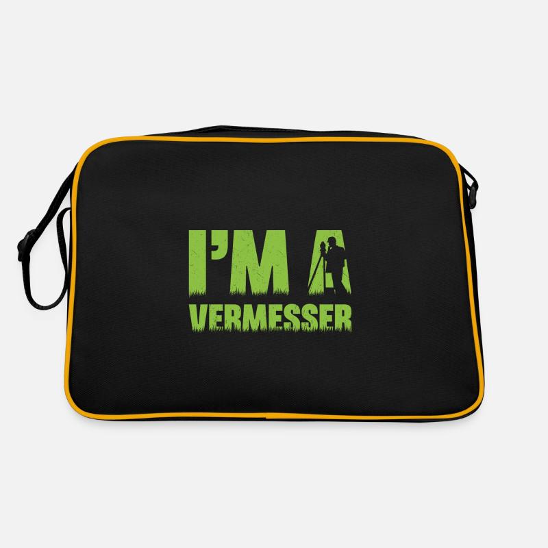 Geodäsie Vermessung Techniker Beruf Spruch Retro Tasche