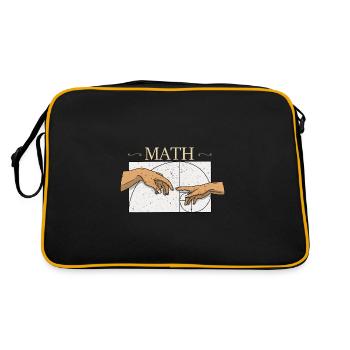 Fibonacci Numbers Math Art Geometry Geek - Retro Bag - black/gold - Back