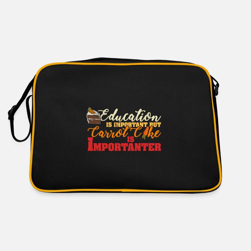 Cake Carrot Cake Dessert Baking Saying Retro Bag