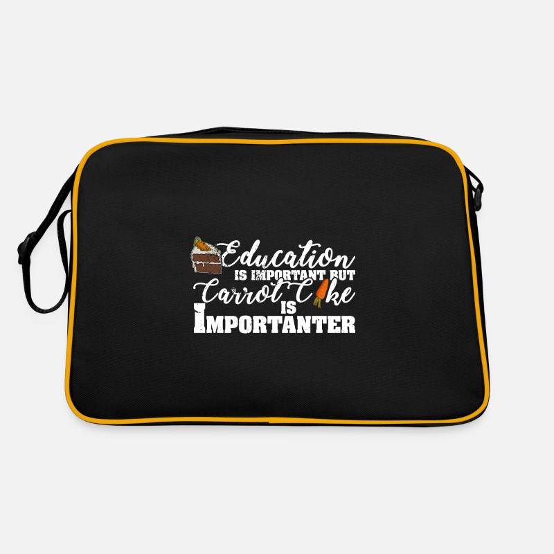 Kuchen Karrotenkuchen Dessert Backen Spruch Retro Tasche