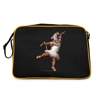 KILLER DANCE MOVE - Sac Retro - noir/or - Dos