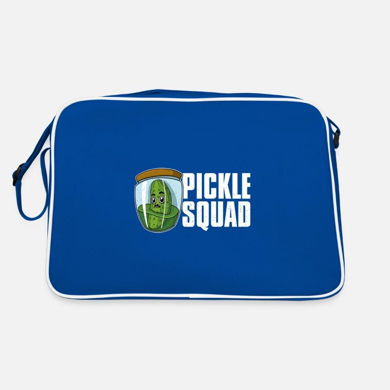 Concombres Aliments sains Cornichons végétaliens Sac Retro