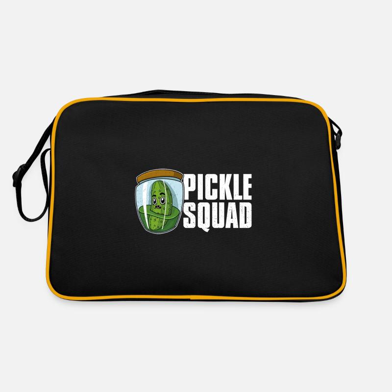 Concombres Aliments sains Cornichons végétaliens Sac Retro