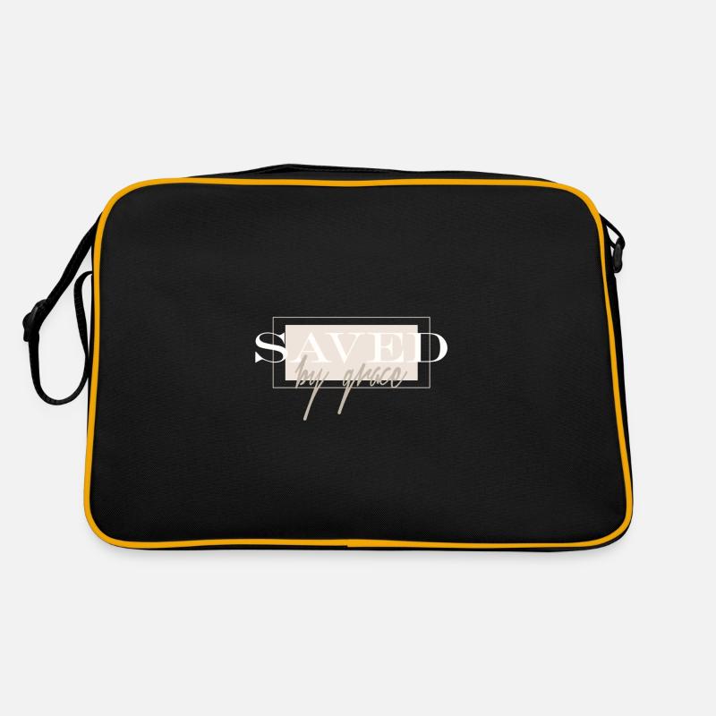 Saved by grace [version4] - Retro Bag - black/gold