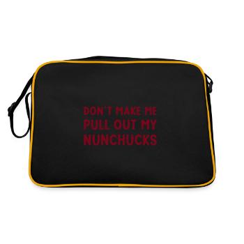 Nunchaku Ninjutsu Karate Training Ninja Weapons - Retro Bag - black/gold - Back