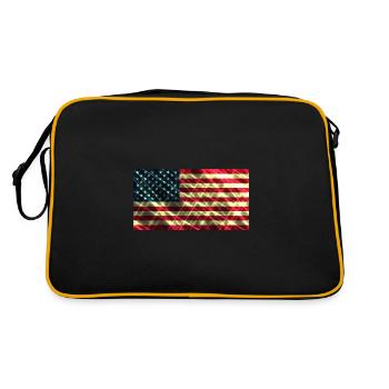 United States USA - Retro Bag - black/gold - Back