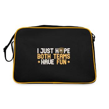 Baseball Player Baseball Gloves Ball - Retro Bag - black/gold - Back