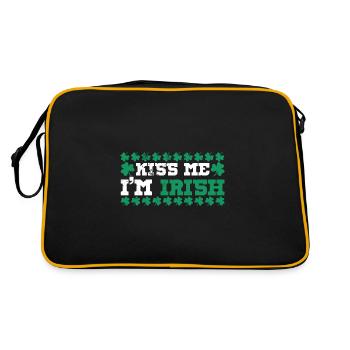 Irlande Flag Green Shamrock National Colors - Sac Retro - noir/or - Dos