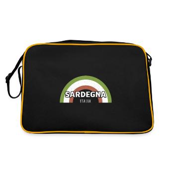Mediterranean Sea, Sardinia, Sardinia, Sardegna, Italy - Retro Bag - black/gold - Back