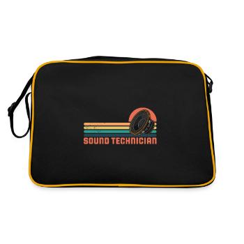 Subwoofer, Mixer, Sound Engineer, Sound Engineer - Retro Bag - black/gold - Back