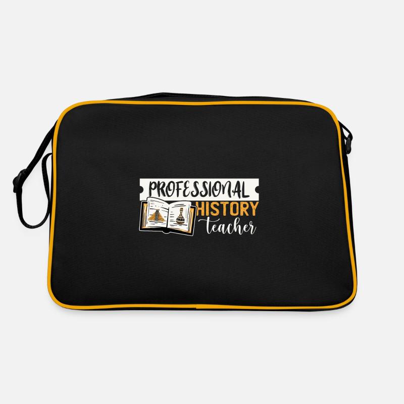 Histoire Enseignants - Sac Retro - noir/or
