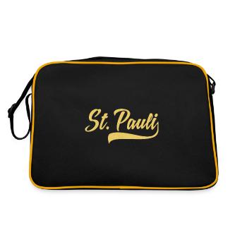 Hamburg Sankt Pauli Paulianer Moin Norden - Retro Bag - black/gold - Back