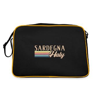 Italy Italia Summer Sardinia Island Trip - Retro Bag - black/gold - Back