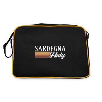 Italy Italia Summer Sardinia Island Trip - Retro Bag - black/gold - Back