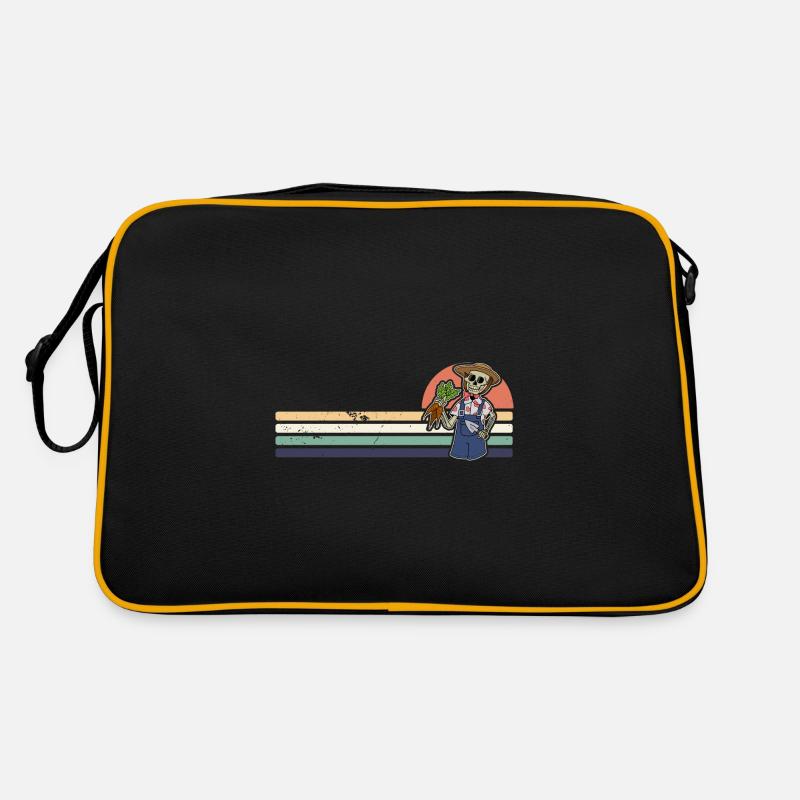 Skeleton Spooky Gardener Gardener Hobby Flowers Retro Bag