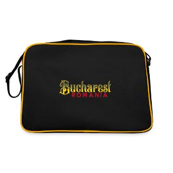 Voyages en Roumanie, pays des Balkans, origine des vacances - Sac Retro - noir/or - Dos