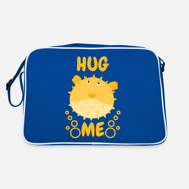 Umarme mich Kugelfisch Retro Tasche