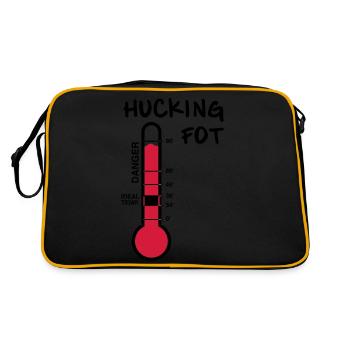 Thermometer HUCKING FOT - Retro Tasche - Schwarz/Gold - Hinten