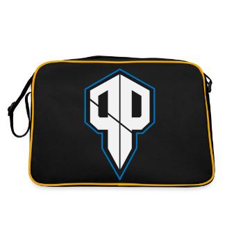 Pureness.one ESPORT LOGO - Retro Tasche - Schwarz/Gold - Hinten