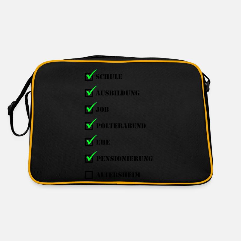 retirement - Retro Bag - black/gold
