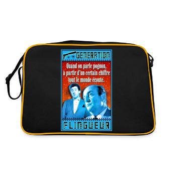 quand on parle pognon - Sac Retro - noir/or - Dos