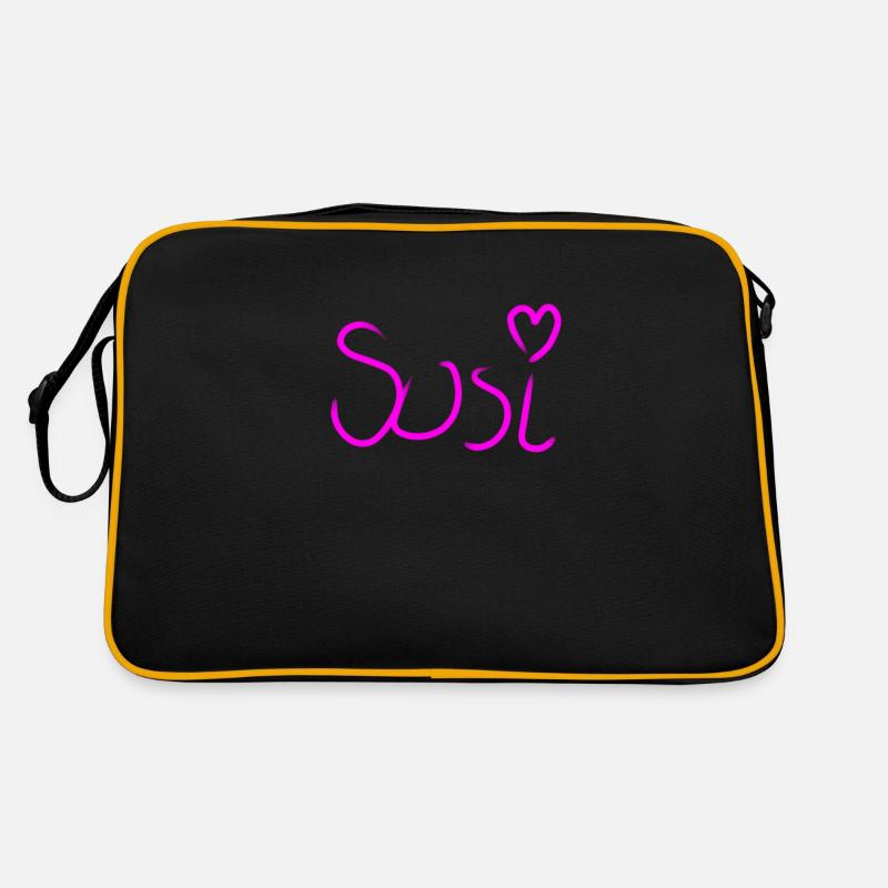 05Susi - Retro Tasche - Schwarz/Gold