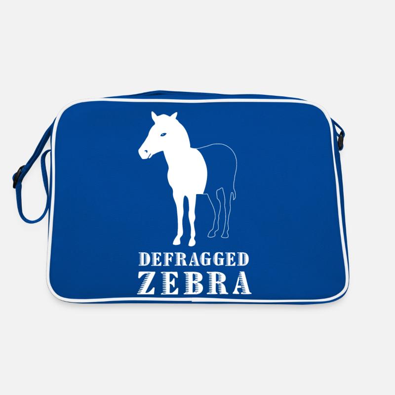 Defragged Zebra Computer Scientist Admin Geek Gift Retro Bag