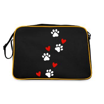dogs lover - Sac Retro - noir/or - Dos