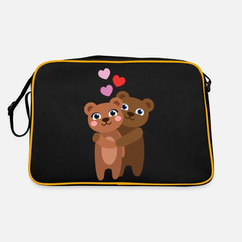 Bear Couple Retro Bag