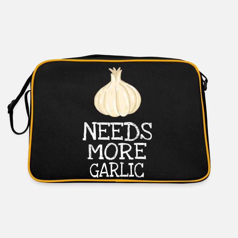Nécessite plus d’ail cadeau cuisinier cuisinier Sac Retro