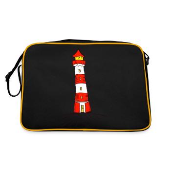 lighthouse - Retro Bag - black/gold - Back