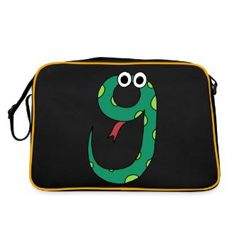 Snake 9 - Retro Bag - black/gold - Back