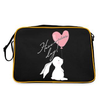 Have a nice day! - Retro Bag - black/gold - Back