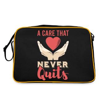 a care that never quits - Retro Bag - black/gold - Back