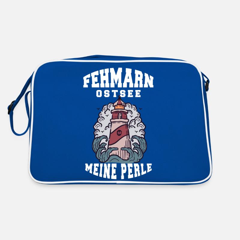 FEHMARN OSTSEE MEINE PERLE Retro Tasche