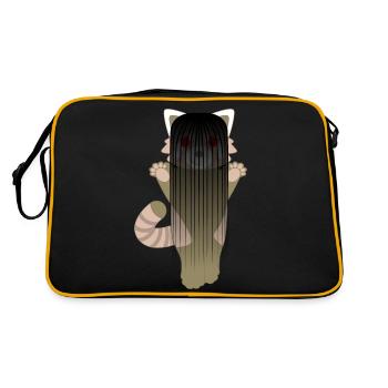 Panda roux déguisé en fille démon pour Halloween - Sac Retro - noir/or - Dos